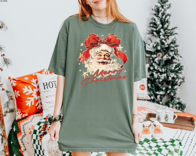 Vintage Santa print