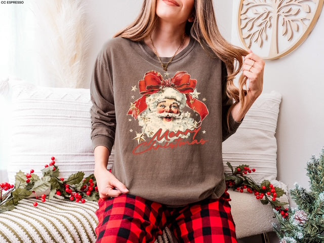 Vintage Santa print