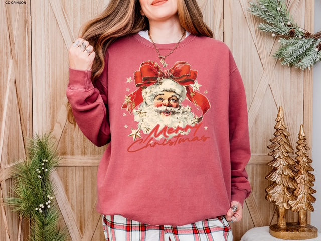 Vintage Santa print